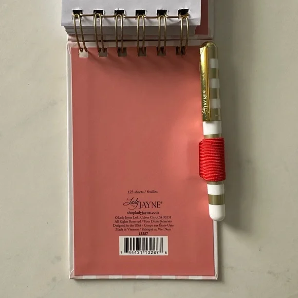 🍒 Lady Jayne Cherry Ribbon Notebook With Pen - Picture 4 of 4